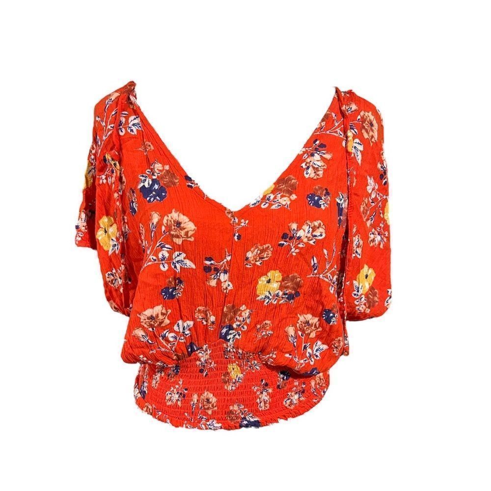 Crinkle Floral Top  